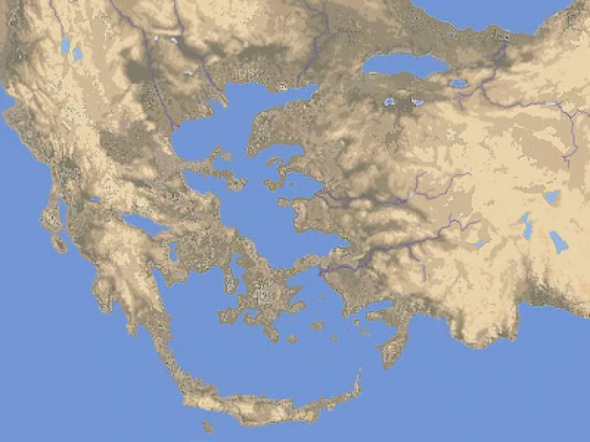 Η Αιγηίδα πριν βυθιστεί στο Αιγαίο Πέλαγος